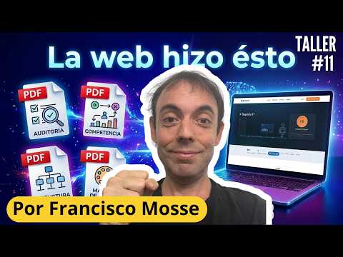 (Taller IA #11) Le di 4 PDFs a una IA... y me creó una WEB COMPLETA automáticamente 🤯