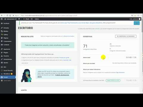 Miniatura · Como optimizar las imagenes en un sitio de wordpress