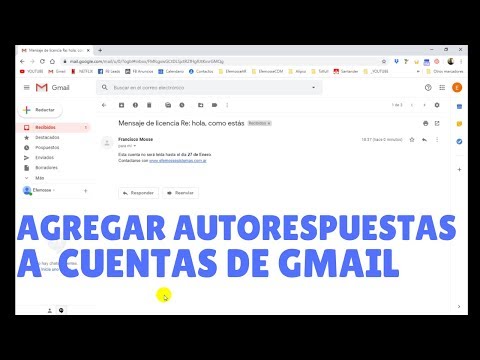 Miniatura · Como agregar autorespuestas respuestas automaticas en gmail