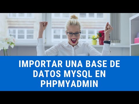 Miniatura · Importar base de datos MySQL y tablas usando phpMyAdmin