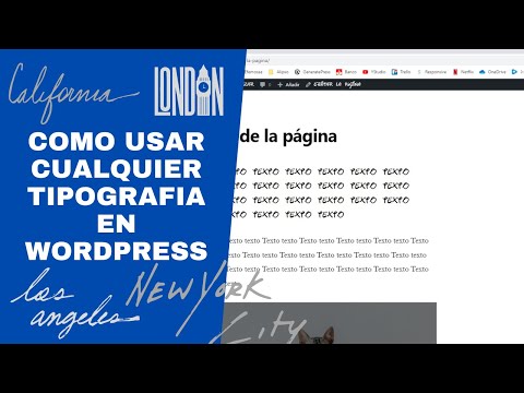 Miniatura · Usar cualquier tipografia en Wordpress